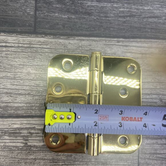 Master Manufacture Inc. 4” X 4” Brass Plated Hinges - Picture 3 of 8